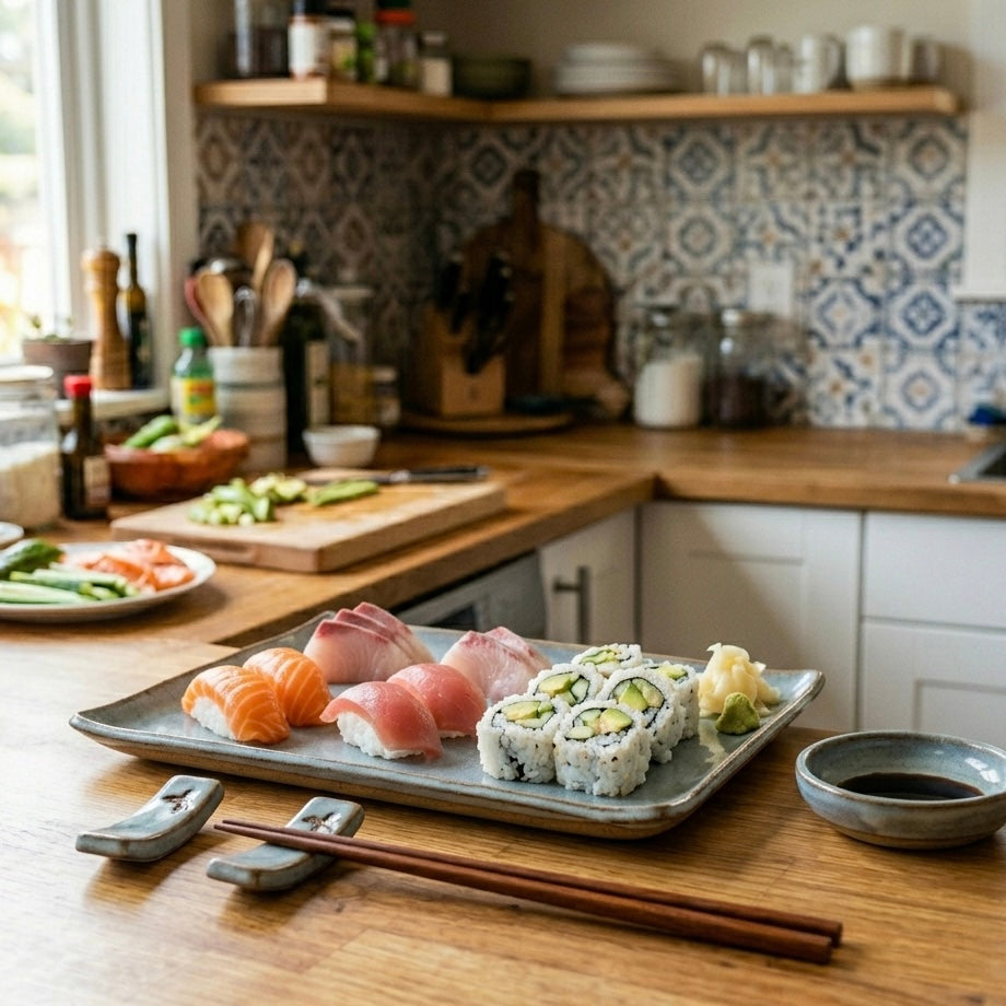 Ceramic Sushi Plate Set